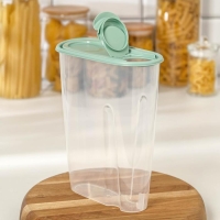 Ёмкость для сыпучих продуктов, 2.1 л, цвет фисташковый Ёмкость для сыпучих продуктов, 2.1 л, цвет фисташковый