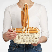 Набор корзин, 3 шт, 27&times;27&times;9/30 см, 23&times;23&times;8/25 см, 20&times;20&times;7/20 см, ротанг