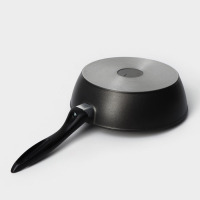 Сковорода &laquo;Надежда&raquo;, d=24 см, h=7,4 см, пластиковая ручка, антипригарное покрытие, цвет чёрный