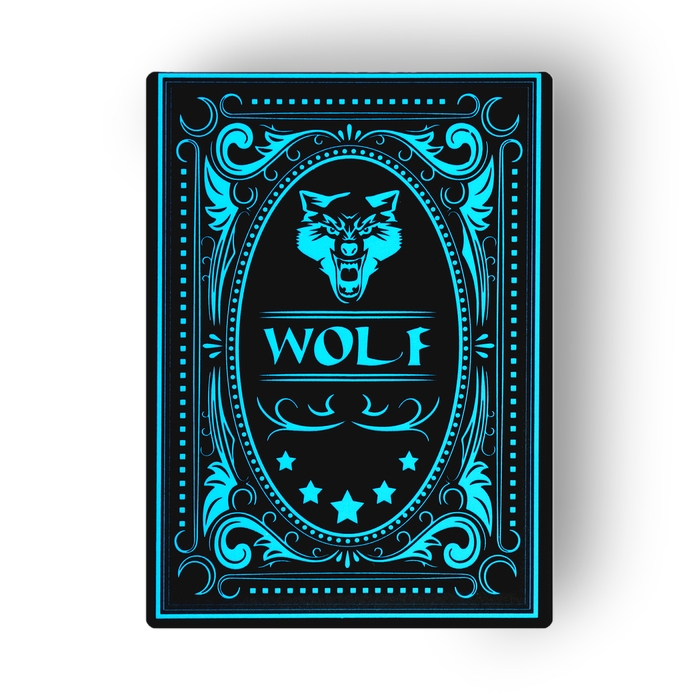 Карты игральные пластиковые Карты игральные пластиковые "Неон", светящиеся, 30 мкм, 8.8 х 6.3 см, синие