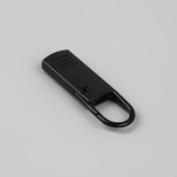 Пуллер для молнии, металлический, 3,7 &times; 1,1 см, 5 шт, цвет чёрный