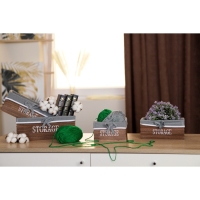 Корзина для хранения Доляна Storage, 15×15×9 см, малая, дерево, цвет коричневый, серый Корзина для хранения Доляна Storage, 15×15×9 см, малая, дерево, цвет коричневый, серый