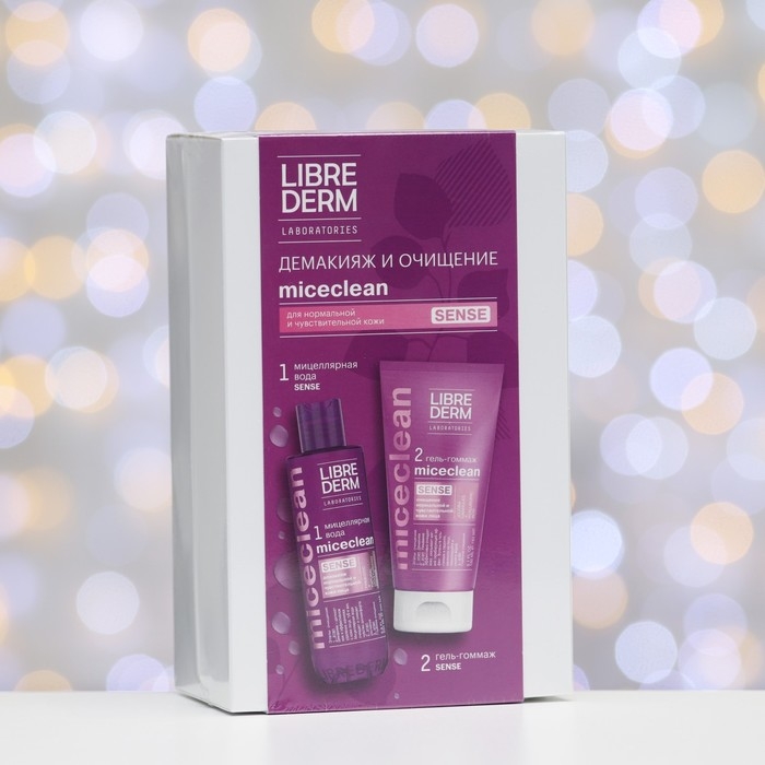 Набор LIBREDERM Miceclean для нормальной и чувств. кожи, мицеллярная вода + гель-гоммаж