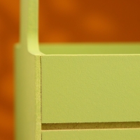 Ящик - кашпо деревянный 25х15х30 "Любимой Маме" Фисташковый