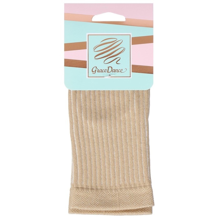 Голеностоп гимнастический Grace Dance, р. М, цвет бежевый
