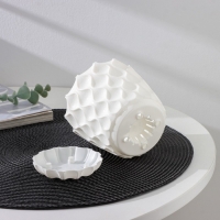 Горшок для цветов с поддоном «Wave», 1,4 л, d=14,5 см, цвет белоснежный Горшок для цветов с поддоном «Wave», 1,4 л, d=14,5 см, цвет белоснежный