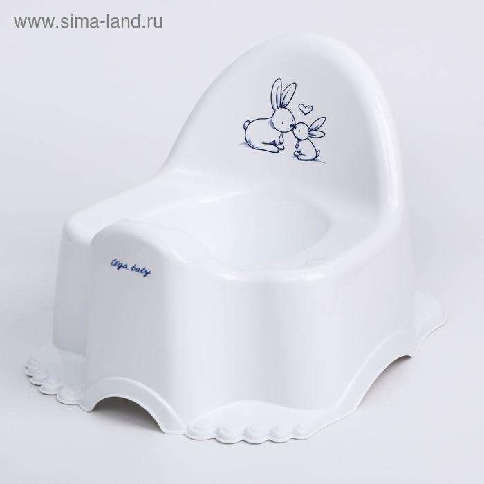 Горшок детский &laquo;Кролики&raquo;, цвет белый