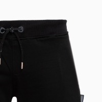 Костюм мужской (футболка/шорты), цвет чёрный/принт МИКС, размер M