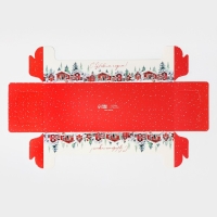 Коробка для кондитерских изделий с пластиковой крышкой &laquo;Сказка в городе&raquo;, 30 х 8 х 11 см, Новый год