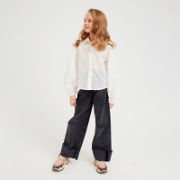 Рубашка детская MINAKU: Cotton collection цвет белый, рост 104 Рубашка детская MINAKU: Cotton collection цвет белый, рост 104