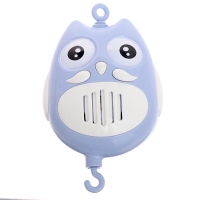 Мобиль музыкальный &laquo;Песенки совушки&raquo;, на батарейках, цвет голубой