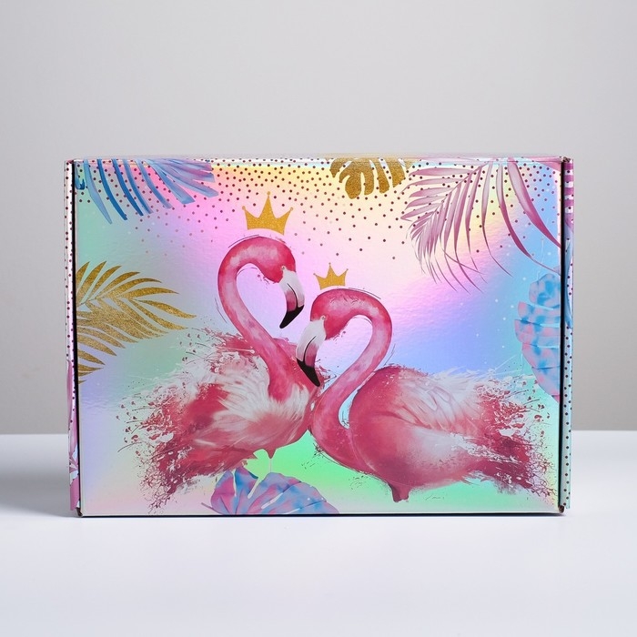 Коробка подарочная складная, упаковка, &laquo;Тропики&raquo;, 30,5 х 22 х 9,5 см