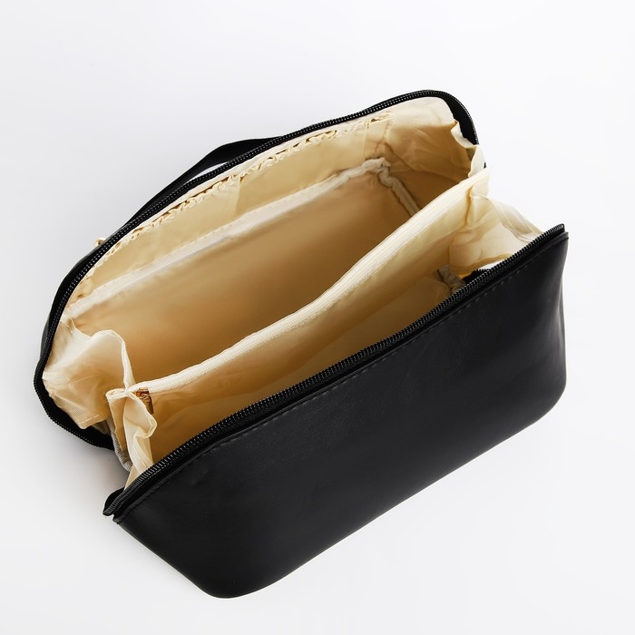 Косметичка на молнии, цвет чёрный Косметичка на молнии, цвет чёрный