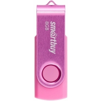 Флешка Smartbuy Twist, 8 Гб, USB 2.0, чт до 25 Мб/с, зап до 15 Мб/с, розовая Флешка Smartbuy Twist, 8 Гб, USB 2.0, чт до 25 Мб/с, зап до 15 Мб/с, розовая