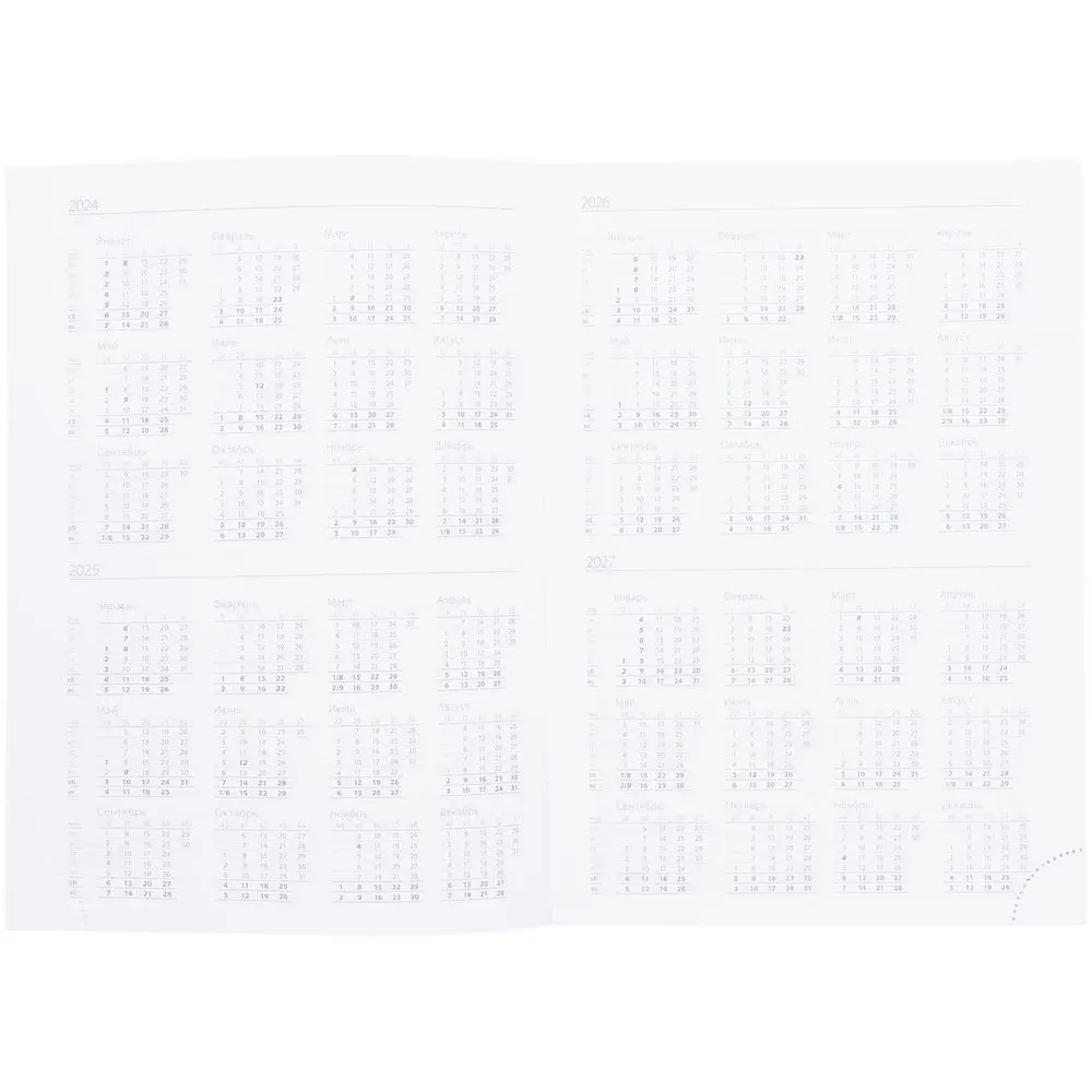 Ежедневник Favor Metal, недатированный, голубой