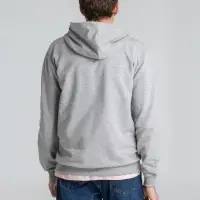 Толстовка на молнии с капюшоном Siverga 2.0, серый меланж, размер M