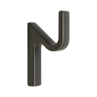 Крючок мебельный CAPPIO ANEMONE, однорожковый, графит Крючок мебельный CAPPIO ANEMONE, однорожковый, графит