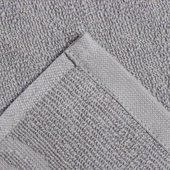 Полотенце махровое Love Life Border, 30х60 см, цвет серый, 100% хлопок, 380 гр/м2