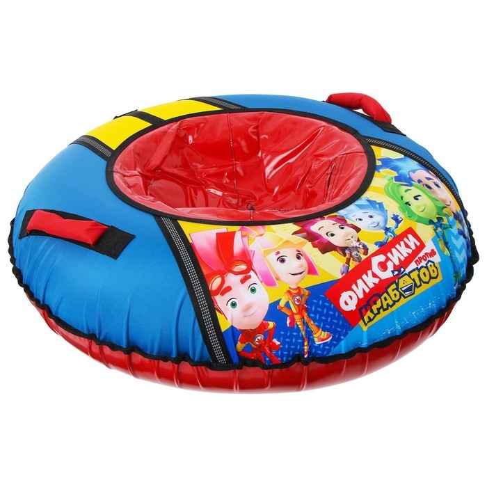 Тюбинг-ватрушка &laquo;Фиксики&raquo;, ТБ1-90, диаметр чехла 95 см, тент/оксфорд