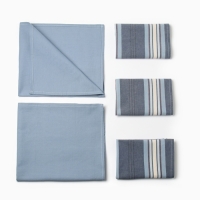 Кух. набор Этель МИКС: полотенце 42х67 см - 2 шт, салфетка 40х40 см - 3 шт, 100% хл