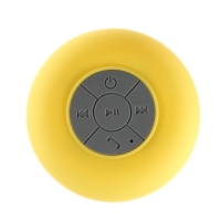 Портативная колонка LuazON LPCK-06, 150 мАч, водостойкая, на присоске, желтая