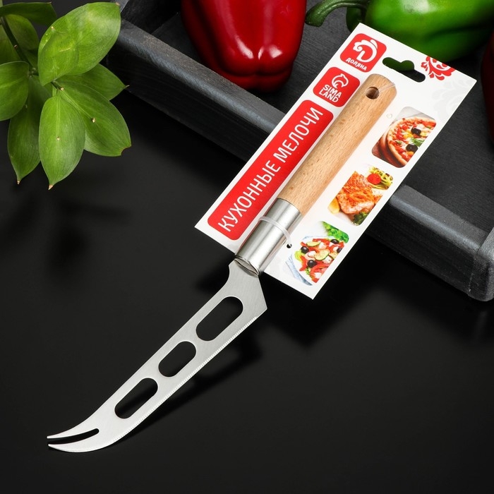 Нож для сыра Доляна &laquo;Валдай&raquo;, 31,5 см, нержавеющая сталь, цвет серебристый