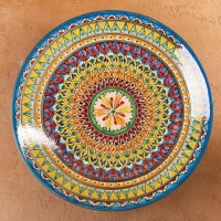 Ляган Риштанская Керамика "Узоры", 42 см, разноцветный Ляган Риштанская Керамика "Узоры", 42 см, разноцветный