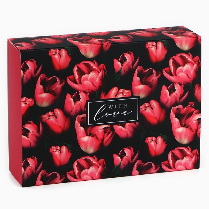 Коробка для сладостей «Тюльпаны», 20 х 15 х 5 см Коробка для сладостей «Тюльпаны», 20 х 15 х 5 см