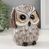 Сувенир полистоун "Филин - не вижу, не слышу, не скажу" МИКС 9,5х10х13 см