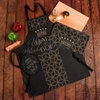 Кухонный набор (3 предмета) &laquo;Царь&raquo;, фартук 70х60 см, прихватка 20х20 см, полотенце35х60см