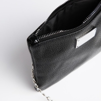 Сумка-клатч на молнии, цвет чёрный