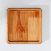 Тарелка Adelica &laquo;Классика&raquo;, 19&times;19&times;1,8 см, пропитана минеральным маслом, берёза