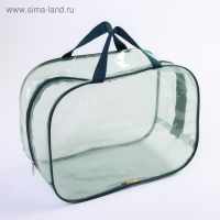 Набор сумок в роддом, 3 шт., цвет прозрачный/зеленый МИКС Набор сумок в роддом, 3 шт., цвет прозрачный/зеленый МИКС