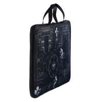 Папка для черчения и рисунков А3, 470х350х20 мм с ручками, текстильная,Микки Маус