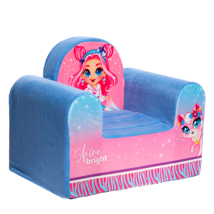 Мягкая игрушка-кресло Shine bright, МИКС