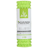 Ролик массажный Sangh, 30х10 см, цвет зелёный Ролик массажный Sangh, 30х10 см, цвет зелёный