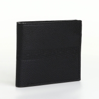 Портмоне мужское без застёжки, отдел для карт, монет, цвет чёрный