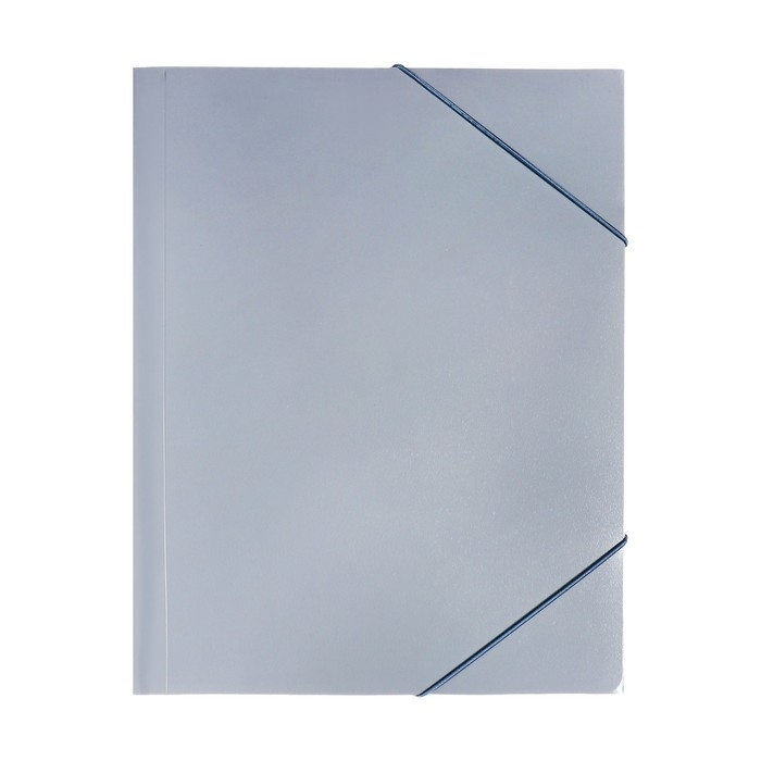 Папка-короб на резинке А4, 500мкм, Calligrata, корешок 25 мм, до 230 листов, тиснение "песок", серая