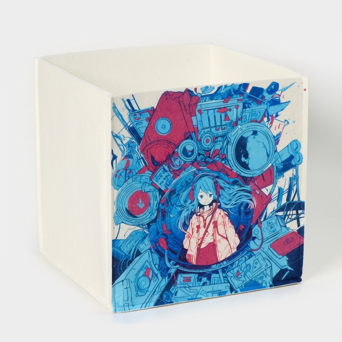 Органайзер для хранения &laquo;Аниме&raquo;, 30&times;30&times;30 см, 24 л, белый