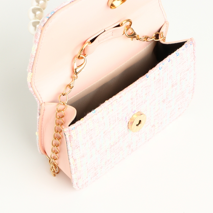 Сумка детская для девочки на клапане &laquo;Выбражулька&raquo;, цвет розовый