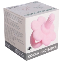 Соска - пустышка цельносиликоновая классическая &laquo;Цветочек&raquo;, от 0 мес., цвет розовый