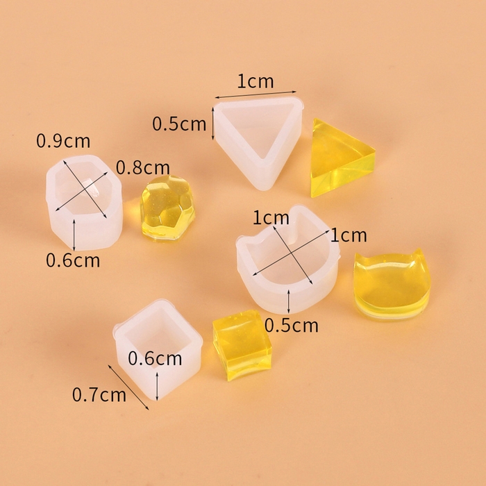 Форма силиконовая универсальная «Сережки-пусеты», набор 8 шт. (4 вида) Форма силиконовая универсальная «Сережки-пусеты», набор 8 шт. (4 вида)