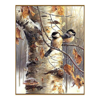 Алмазная мозаика &laquo;Воробьи&raquo;, 45 цветов