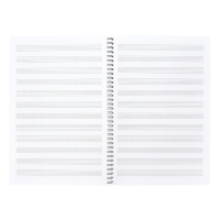 Тетрадь для нот А4 на спирали, 24 листа, ErichKrause POP-Dogs, вертикальная ориентация, пластиковая обложка, блок офсет 100% белизна, МИКС (1 вид в спайке)