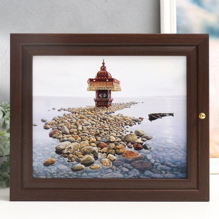 Ключница "Берег" венге 26х31 см МИКС