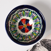 Пиала Риштанская Керамика "Узоры", 11,5 см, большая, микс