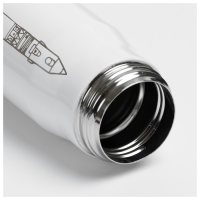 Термос РОСКОСМОС х ONLYTOP, 500 мл, цвет белый