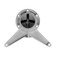 Опора с боковым креплением, 60x820 мм цвет  хром