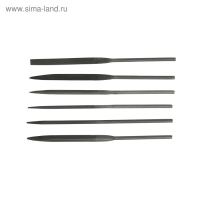 Набор надфилей ЛОМ, металлические рукоятки, 70 х 160 х 4 мм, 6 шт.