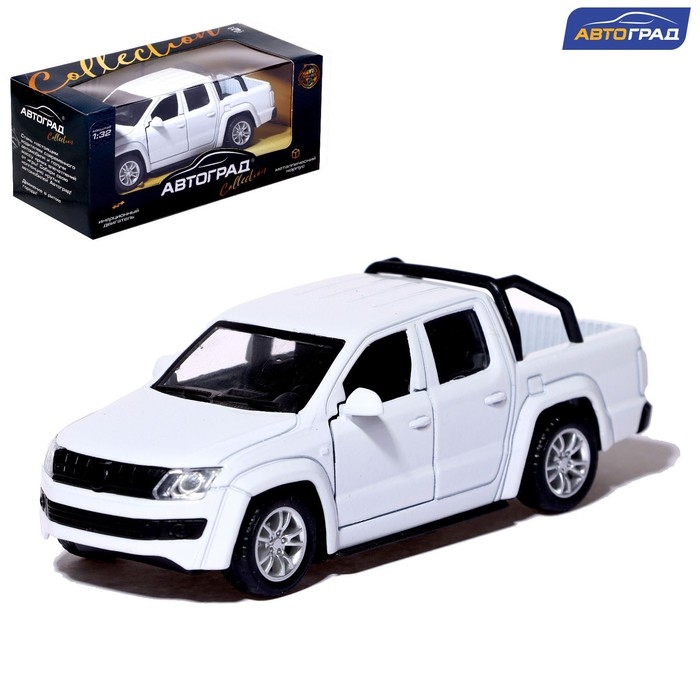 Машина металлическая &laquo;Тундра&raquo;, открываются двери, 1:32, инерция, цвет белый